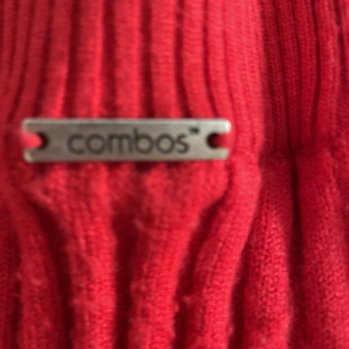 Combos Knitwear mini skirt like new, red, size M