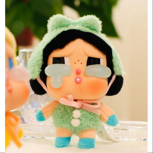 Crybaby Crying Again Series Vinyl Face Plush What A Frog Popmart like new