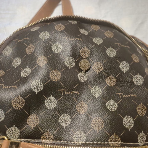 Thiros backpack with olive tree pattern