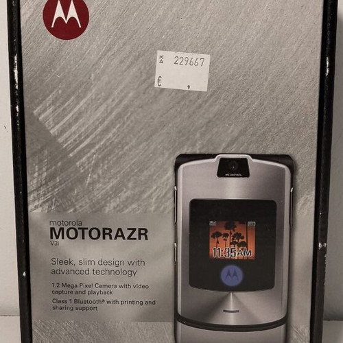Motorola RAZR V3i V3 empty box used, retro vintage collectible
