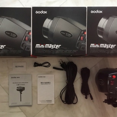 Godox K-150A Mini Master Studio Flash used, set of 3, 150Ws