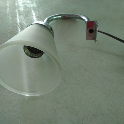 Bathroom accessory set like new with light, paper holder, and double hooks
