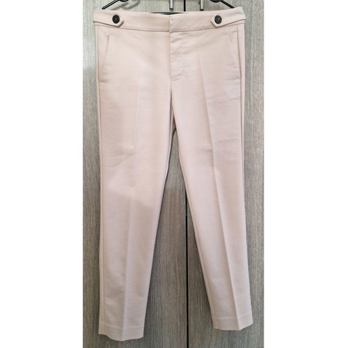 Mango fabric pants like new, beige, size S