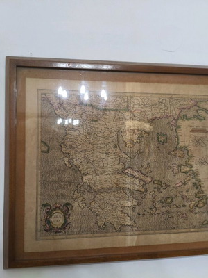 Graecia Mercator 1595 map of Greece new, colored