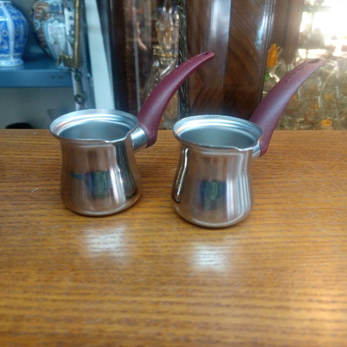 KORMAZ stainless steel coffee pots set new, 2 pieces