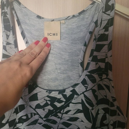 Cotton maxi dress ICHI like new, gray, size M