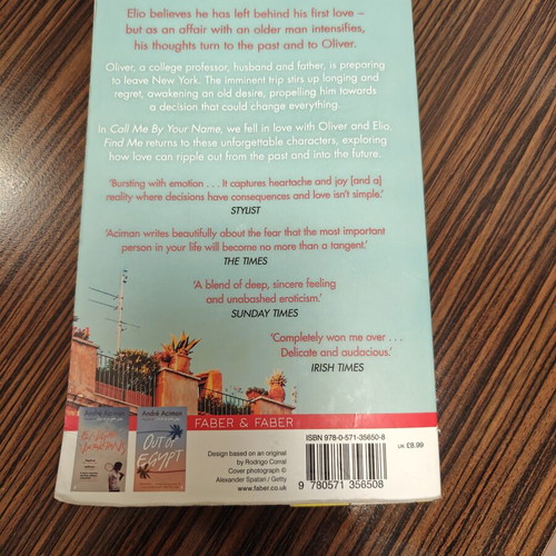 Find Me by Andre Aciman book used, English
