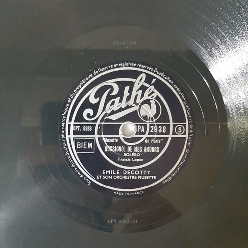 Latin 78 rpm record by Emile Gotty used, Bolero and Paso Doble