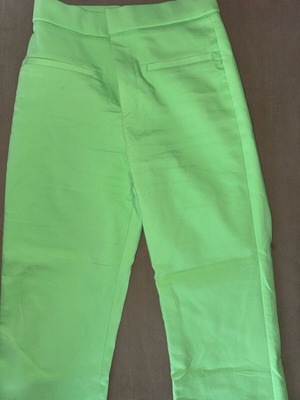 Zara mini bell-bottom pants like new, green, size S
