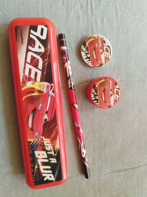 Cars Lightning McQueen set, 4 pieces, like new