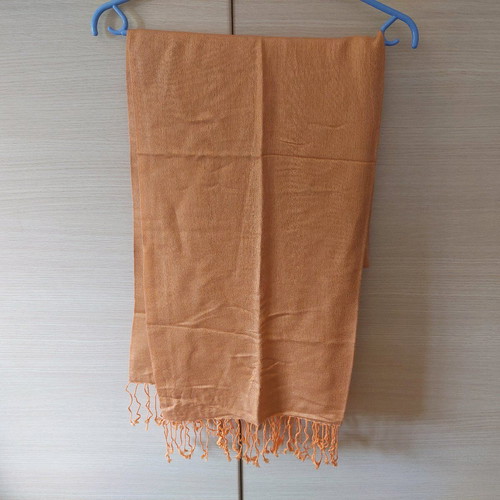 Pashmina orange 70% pashmina 30% silk like new