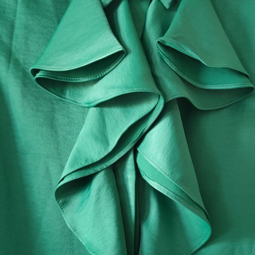 Zara satin shirt green size L 40 like new