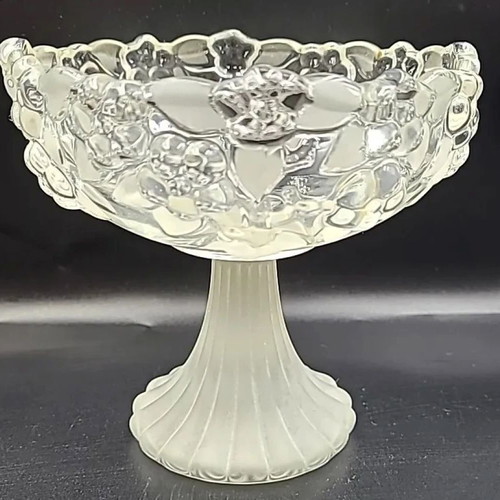 Walther Glas Crystal Candy Bowl New, Vintage Heavy Thick Glass
