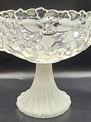 Walther Glas Crystal Candy Bowl New, Vintage Heavy Thick Glass