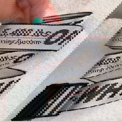 Off White belt γκρι μεταχειρισμένη