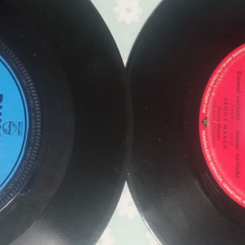Vinyl records used, pack of 28, German and English