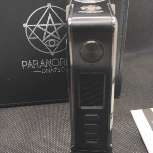 Lost Vape Paranormal DNA 75C mod like new with extra wood panels