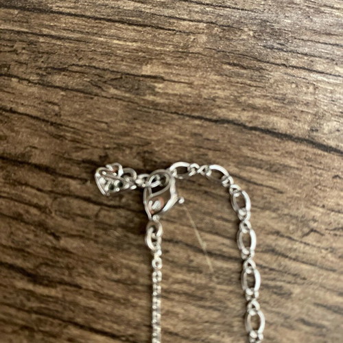 Swarovski necklace and bracelet set like new, silver with missing stones