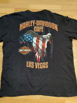 Harley Davidson Las Vegas Cafe Motorcycle Shirt XL used, black