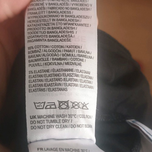 Lonsdale cotton leggings new, size 38 M, black