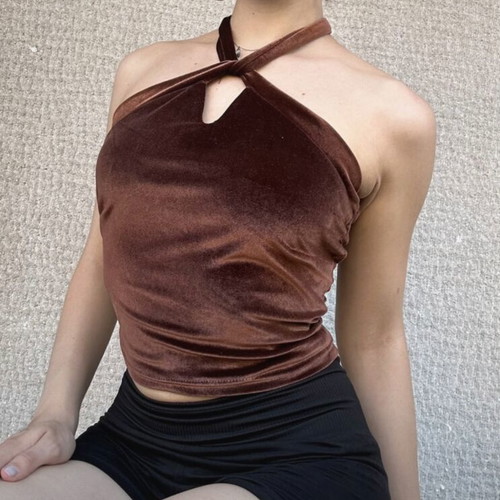 brown blouse