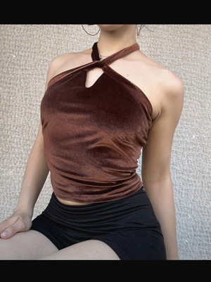 brown blouse