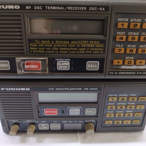 FURUNO FM 8500-DSC 6A VHF Radiotelephone used for repair or parts