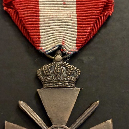 War Cross 1940 Greek Crown, like new, rare Rysianou variety