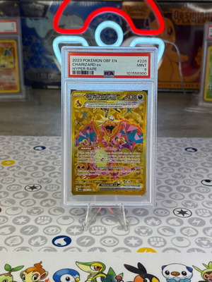 Charizard ex 2023 Pokémon Obsidian Flames PSA 9 σαν καινούργιο