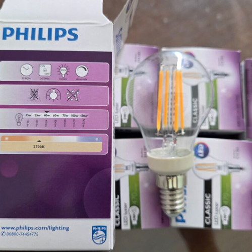 Philips Vintage LED Bulbs 2700k Pack of 6 New