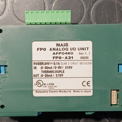 Plc Nais FPO series like new, package with analog units and power supply