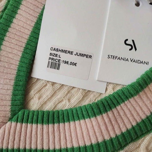 Cashmere Sweater size L new, white