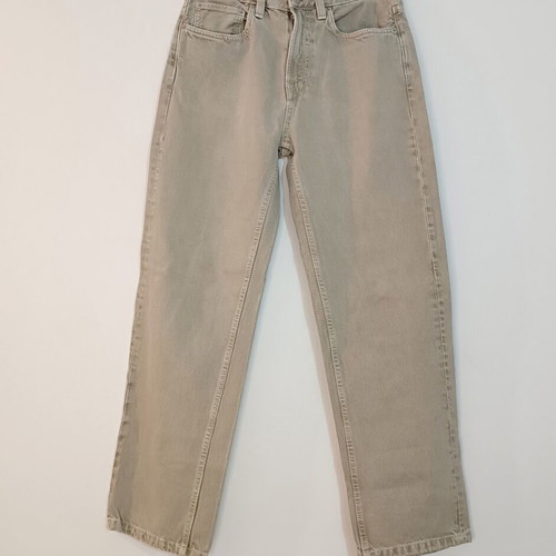 Zara Wide Leg Jeans beige olive size EUR 40 like new