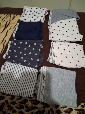 Kiabi cotton underwear new, pack of 8 for 12 years