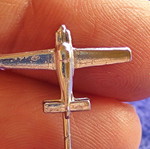 Airplane lapel pin used