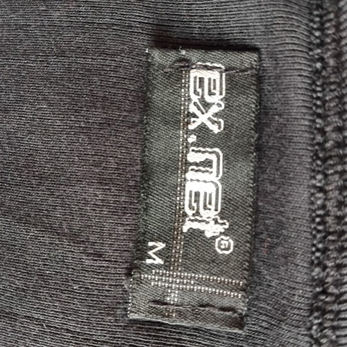 Black long-sleeve T-shirt, size M