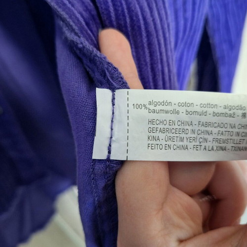 Zara purple corduroy overshirt new, with pockets, size XS-S/M