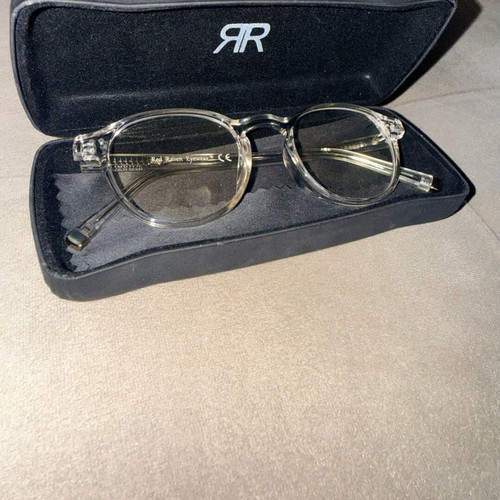 Red Raven Eyewear Blue Light Glasses like new with transparent frame