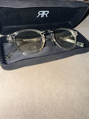 Red Raven Eyewear Blue Light Glasses like new with transparent frame