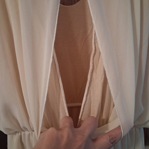 Lynne mini beige dress with lining