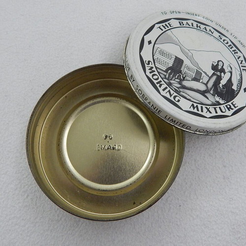 The Baikan Sobranie Pipe Tobacco Metal Box used