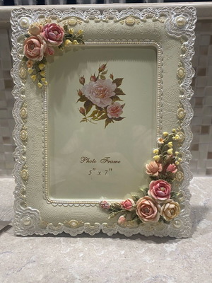 Κορνίζα φωτογραφίας vintage 5x7 καινούργια, ρομαντικό στυλ