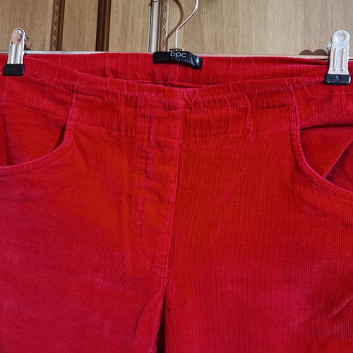 Women's red slim jeans used, leggings style, size L