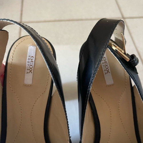 Geox sandals with heel like new, size 37, black