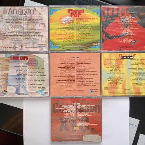 Pop music CDs new, pack of 7
