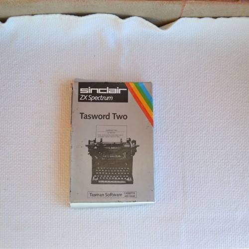 Sinclair ZX Spectrum 48K Tasword Two cassette used, text processor
