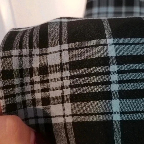 Vener plaid pants black and blue like new, size S
