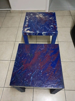 Σετ τραπεζάκια 45εκ. x 45εκ. ανακαινισμένα