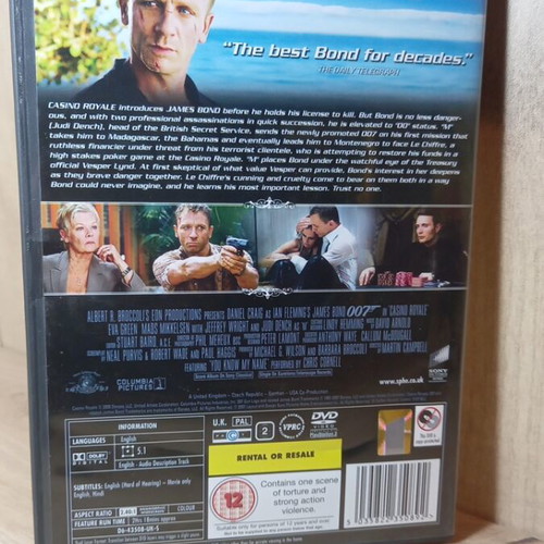 Casino Royale 007 DVD like new with English subtitles