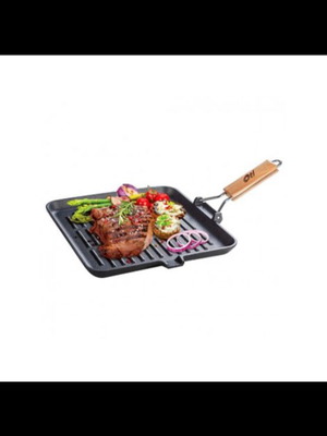Cast iron grill pan Oti 26x26 cm new